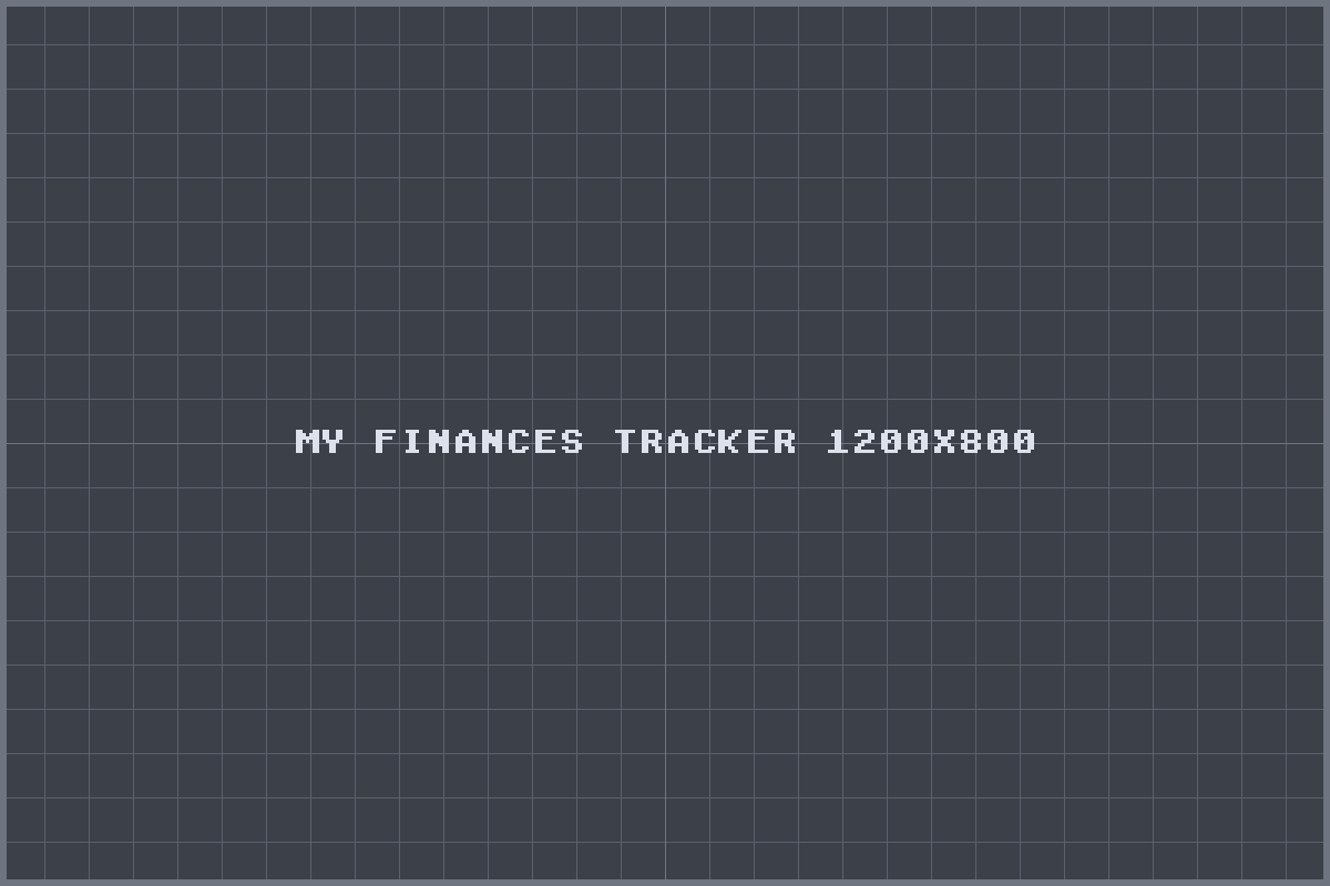 My Finances Tracker